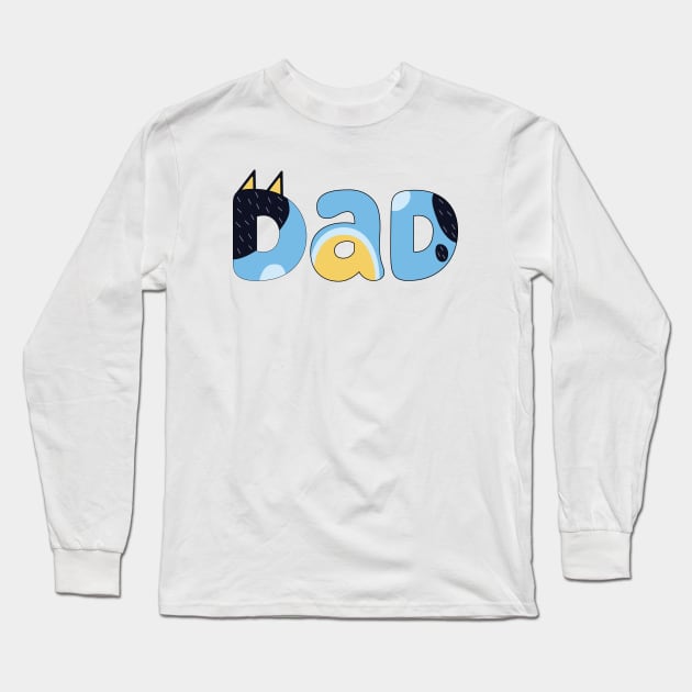 Bluey Dad - Mate! Long Sleeve T-Shirt by Peebs